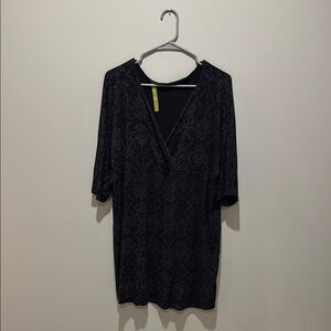 Black and Purple Patterned Dress
